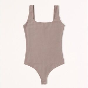 Cotton blend seamless tank bodysuit